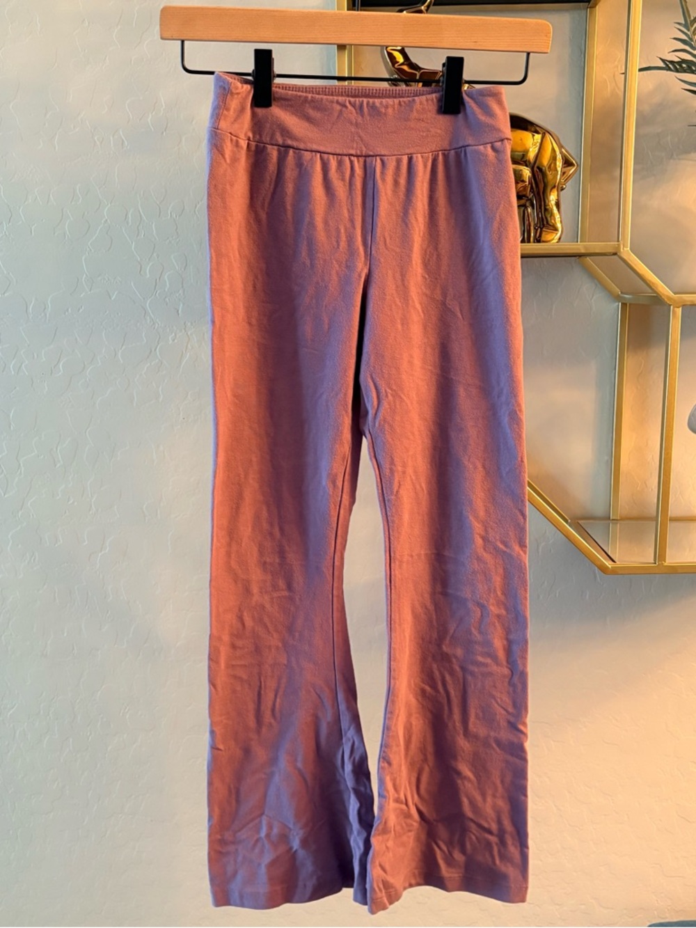 Cat & Jack Pink Purple Flare Leggings kids girls size large L 10/12